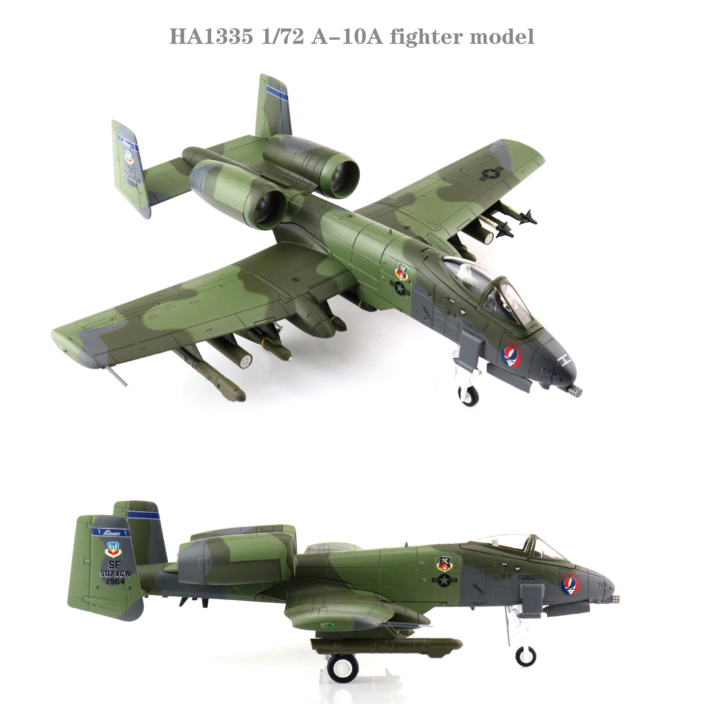 Fine HA1335 1/72 1991 US A-10A fighter model  Desert Storm Operation  Alloy Collection Model