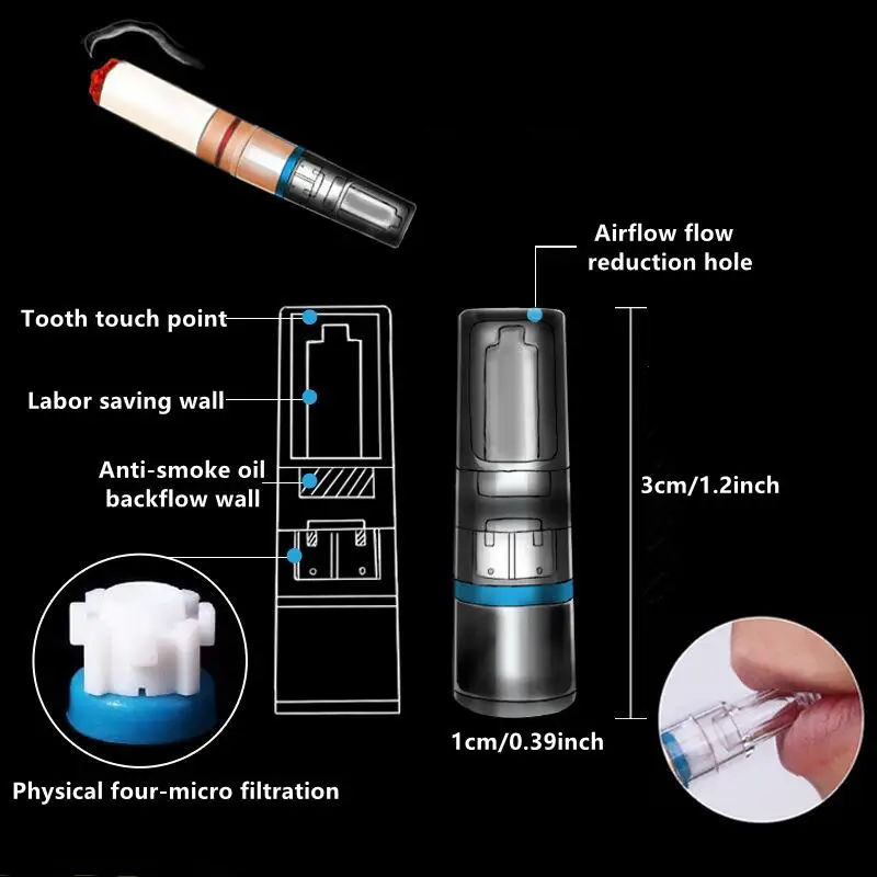 100 Stck Einweg-Zigarettenfilter zur Entfernung von Teer und Chemikalien,  Teerfilter-Zigarettenhalter, Filtertips fr Raucherzubehr - AliExpress 15
