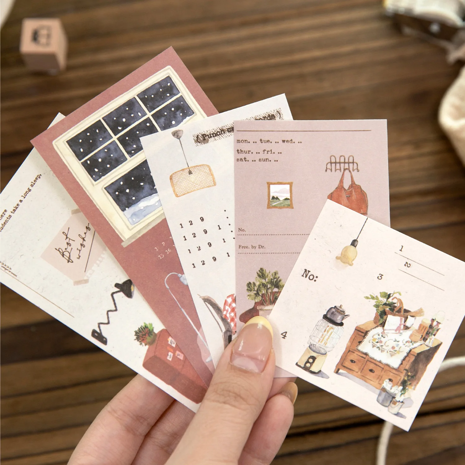 60pcs/lot Memo Pads Material Paper Trivial Daily Life Junk Journal Scrapbooking Cards Retro Background Decoration Paper