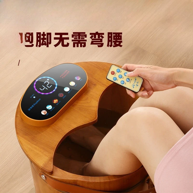 Bucket household foot bath automatic massage heating constant