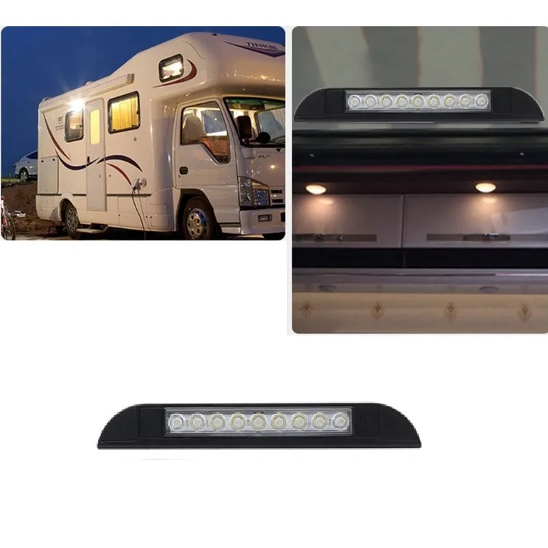 12V-28V RV LED Awning Porch Light Waterproof Motorhome Caravan Interior Wall Lamps Light Bar RV Van Camper Trailer Exterior Lamp