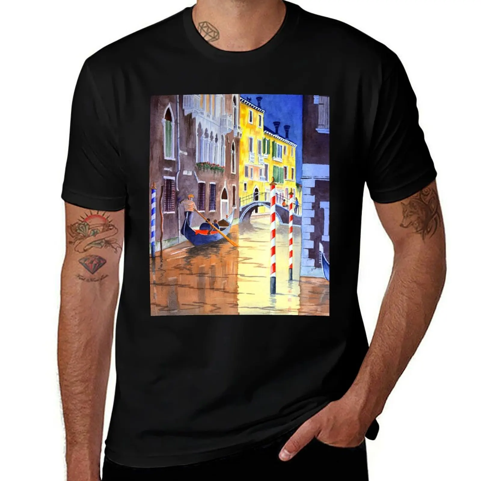 

Reflections Of Venice Italy T-Shirt man t shirt summer man t shirts for men casual T-Shirt