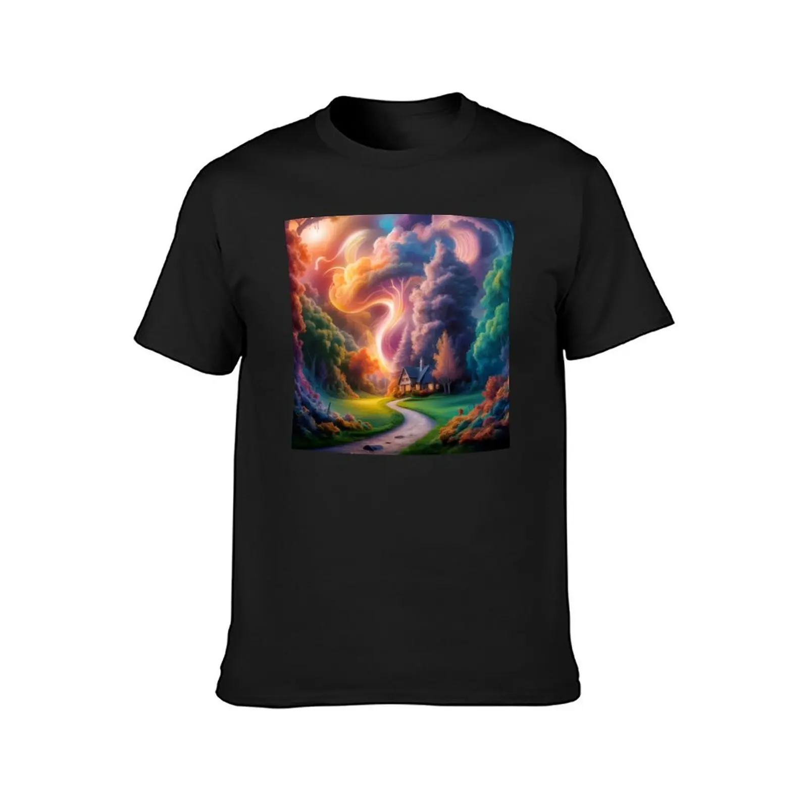 Lenticular Clouds T-Shirt graphics plus sizes hippie clothes Men's cotton t-shirt