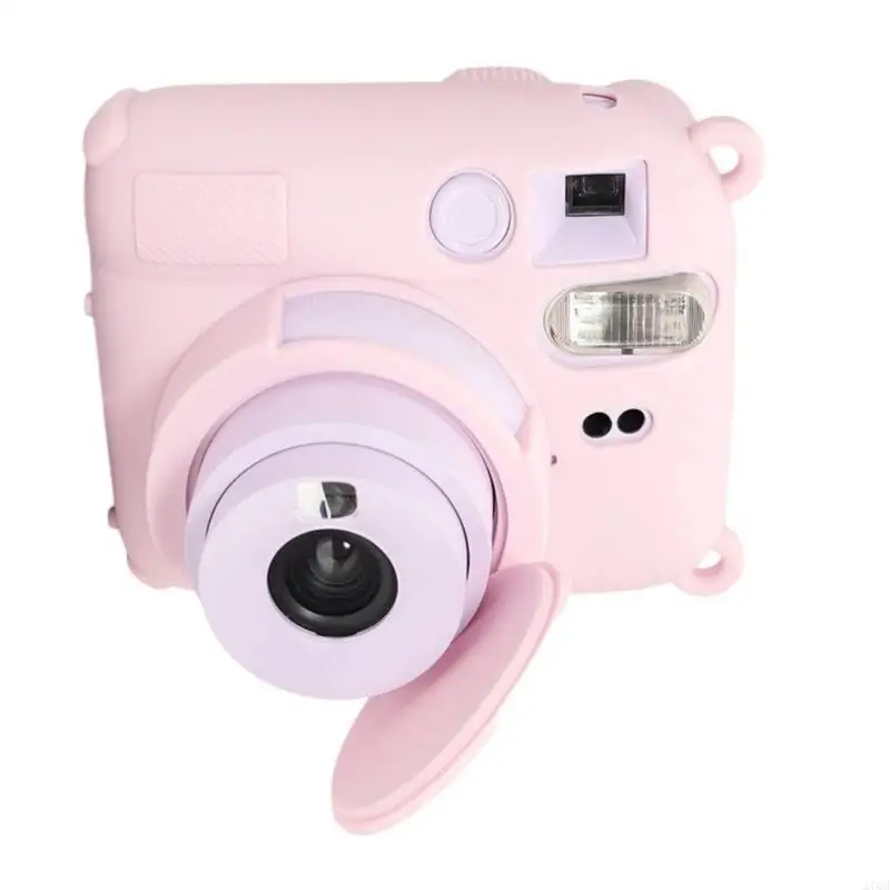 270b 카메라 케이스 여행 가방 소프트 실리콘 소프트 백 렌즈 캡이있는 미니 12 필름 카메라 가방