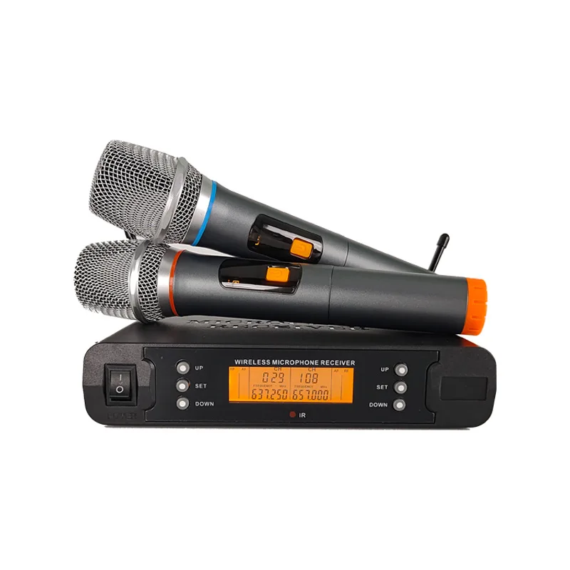 Infrared frequency k song wireless microphone one to two handheld professional singing microphone 200 sets of frequency