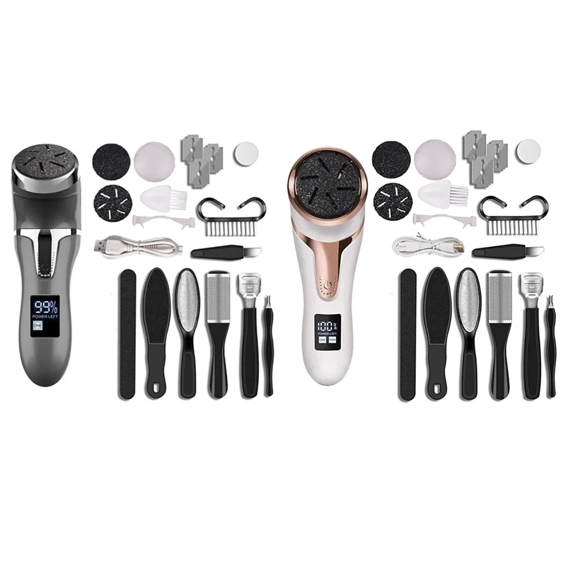 Elektryczny zmywacz do stóp przenośny zestaw do pedicure akumulatorowy wodoodporny pilnik do stóp pielęgnacja stóp środek do usuwania martwej skóry
