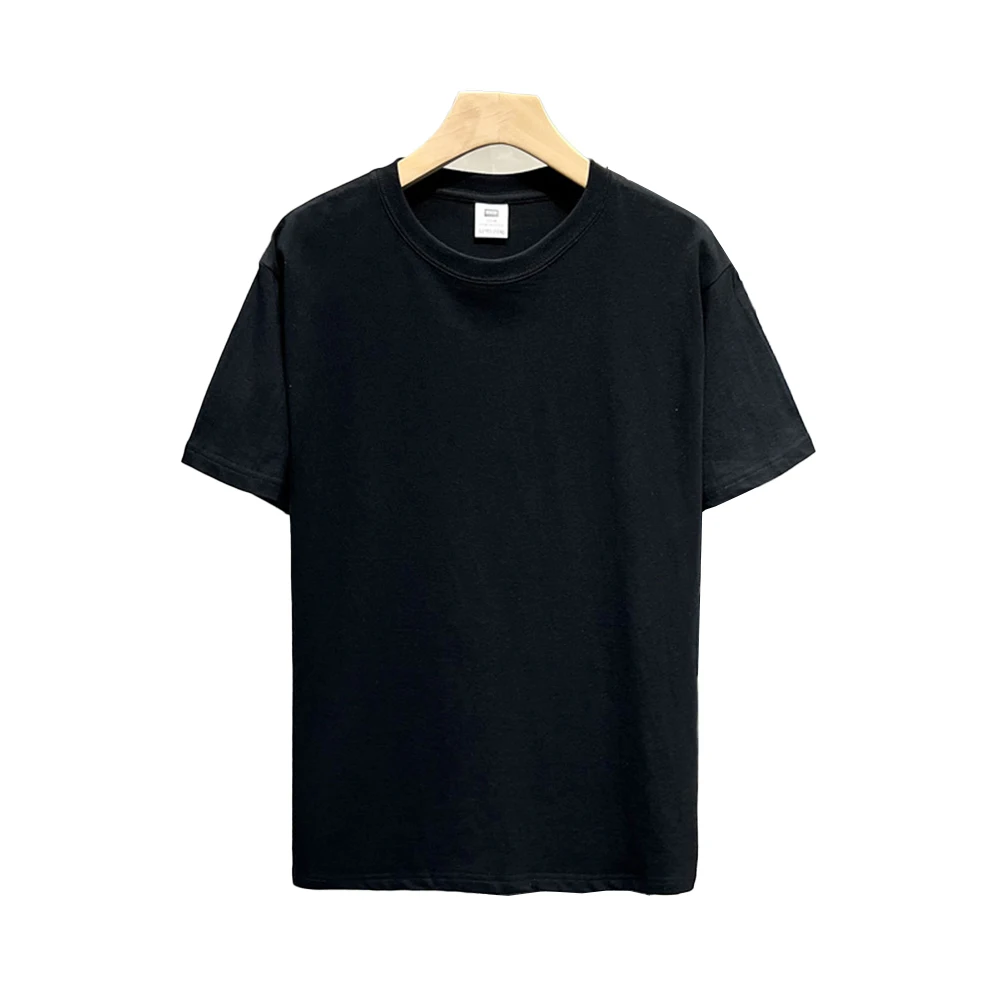 

Casual Summer Wear Cotton Pullover O-neck Shirt Loose Cotton Summer T-shirt Basic T-shirt L M 95 Cotton Fabric