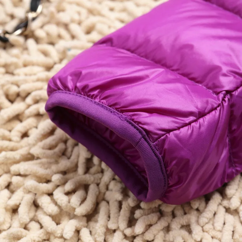 Women's Down Jacket Lightweight Korean Warm Stand-up Collar Short Extra Large Size Fashion White Duck Down Jacket Puffer Jacket