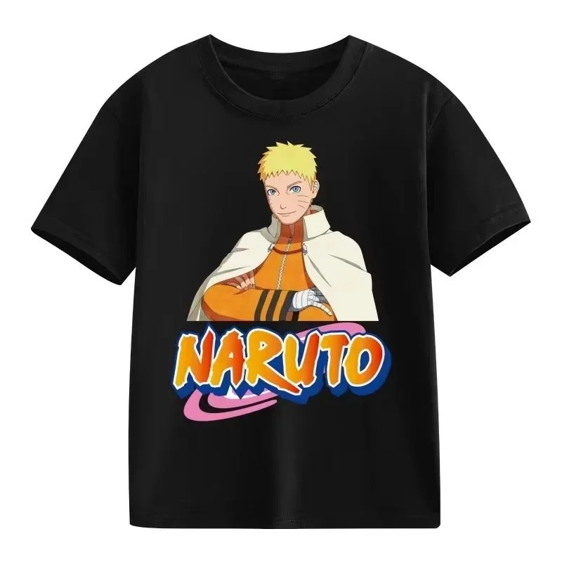 

2026 Summer Naruto Uzumaki Naruto 7th Generation Naruto Printed Children's Cotton Short Sleeved T-shirt, Unisex