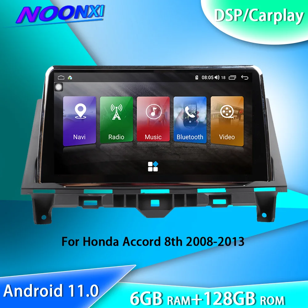

Автомагнитола для Honda Accord 8th 2008-2013, видеоплееры с экраном, Bluetooth, стереоприемник, автомобильный мультимедийный плеер 2 DIN