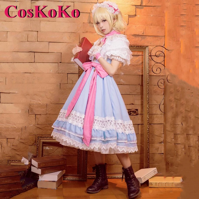 CosKoKo Alice Cosplay Anime Game Touhou Project Costume Gorgeous Sweet Formal Dress Women Halloween Party Role Play Clothing New