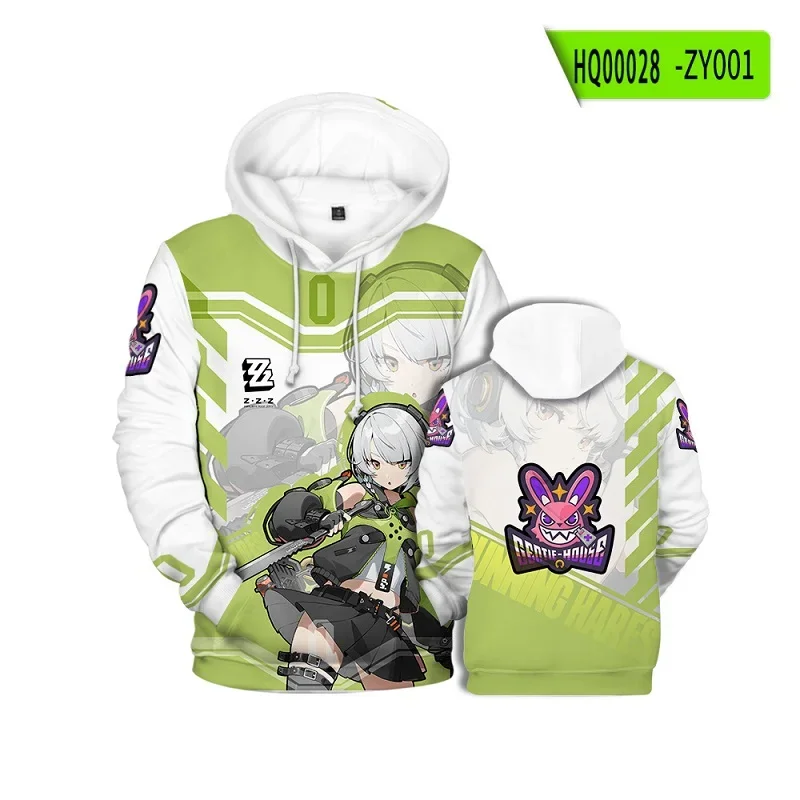 

Game Zenless Zone Zero 3D Printing Y2k Streetwear Harajuku Sweatshirts long sleeve Hip Hop Kids Hoodie Pullover Cosplay Clothing