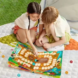 Mideer 6-in-1 Portable Board Game Book Museum Adventures Flying Chess Thinking Training Children Montessori Toys For Kids 3Y+