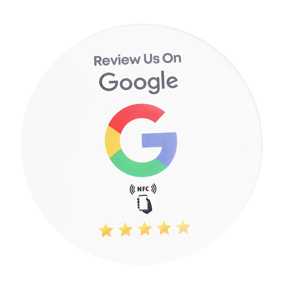 1 pièces 13.56MHz Ntag213 cartes d'évaluation Google pour Android/iPhone appuyez sur l'URL écriture cartes d'évaluation d'affaires sociales Standard NFC Instagram