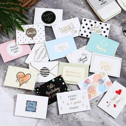 18pcs Gift Party Invitation Greeting Cards Happy birthday DIY decoration Message Card Blank Folding Card with Envelope 6x9cm