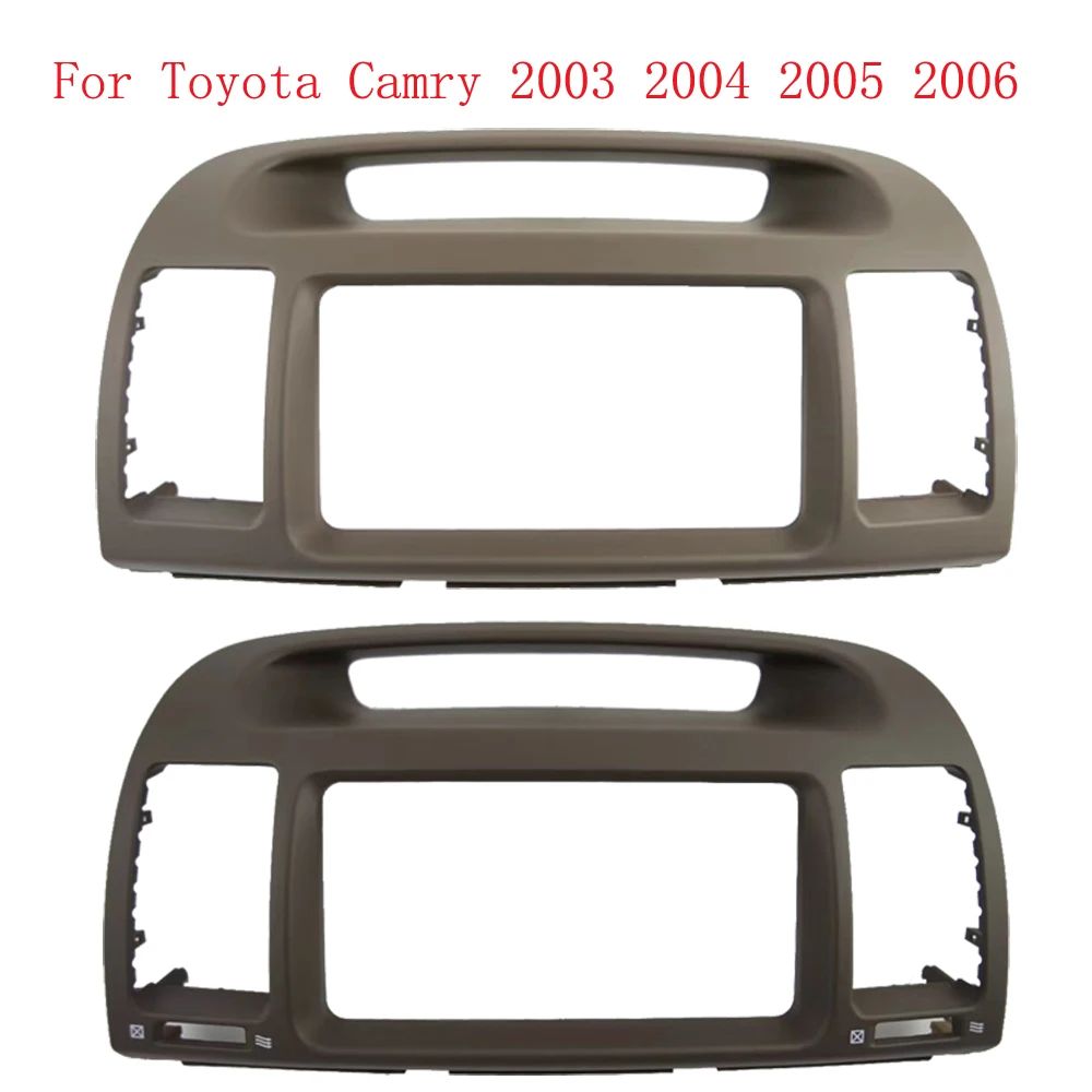 

7-дюймовая Автомобильная радиопанель 2 Din для Toyota Camry 5 2001-2006, стерео Рамка для монтажа автомобильной панели, двойная Din CD DVD рамка