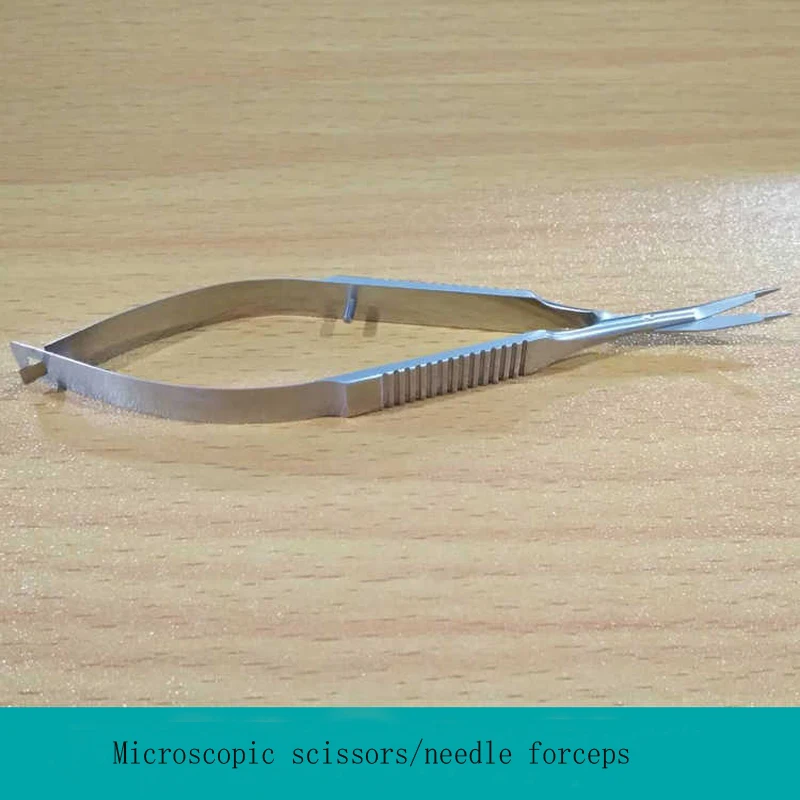 스테인레스 스틸 스트랩 가위 바늘 홀더 안과 각막 가위 스트랩 가위 바늘 펜치