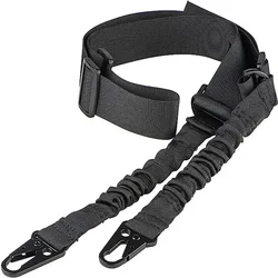 Eslinga táctica de nailon de doble punto: adecuada para cazar y aventuras al aire libre, ¡ajustable!