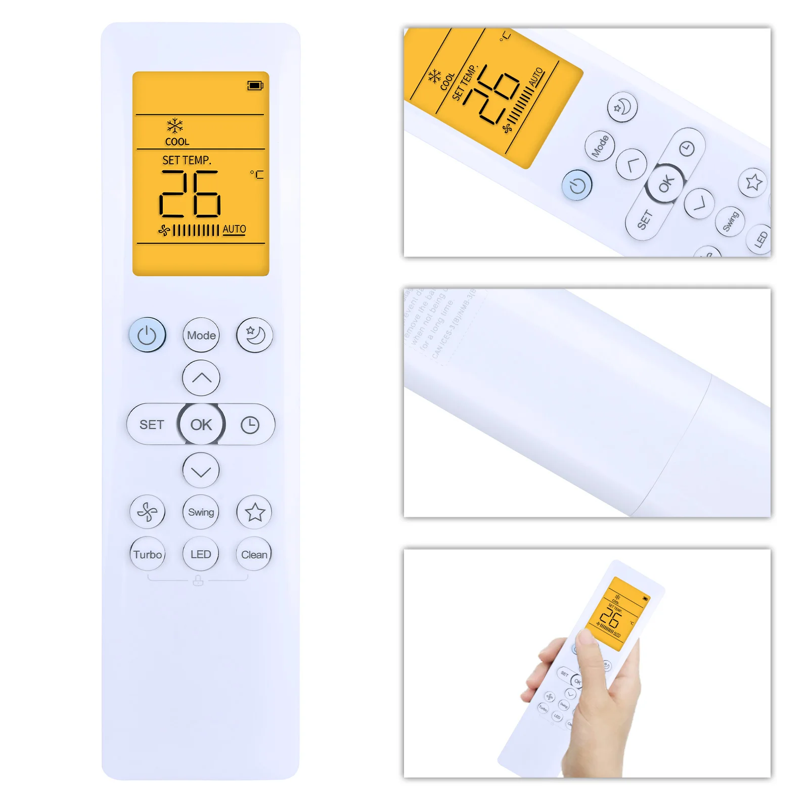 Nuovo Per Midea Condizionatore D'aria di Controllo Remoto RG10B(E)/BGEF RG10B10(E)/BGEF RG10B(E2)/BGEF