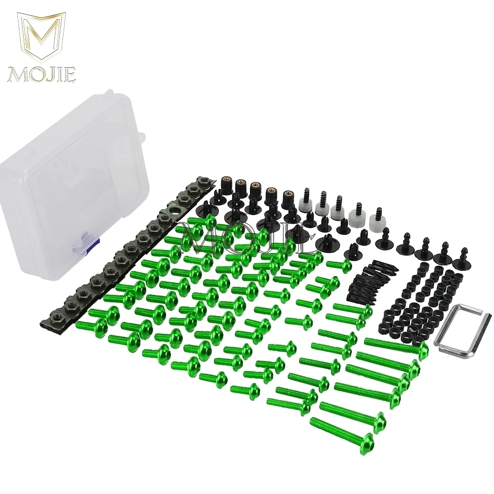 لكاواساكي GPZ250 GPZ500S GTR1400 كونكور H2 H2R نينجا فولكان S 650 1 مجموعة كاملة دراجة نارية هدية البراغي مسامير المكسرات كليب