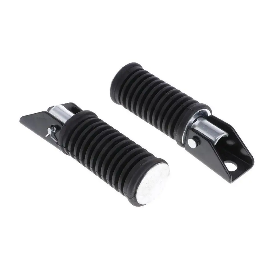 2PCS Motorcycle Motorbike Foot Rests Pegs Rear Footrest For Suzuki GS125 GN125