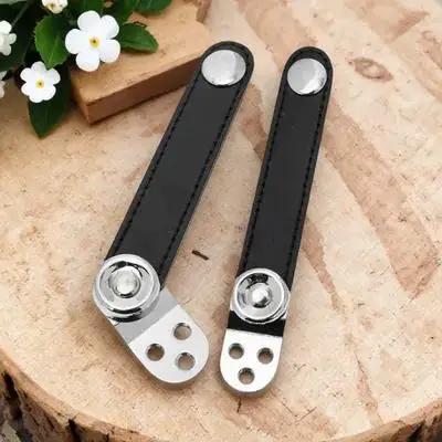

2pcs Metal Connector Buckles Black Accordion Straps Bellows Extension 8.2cm Universal Musical Instrument