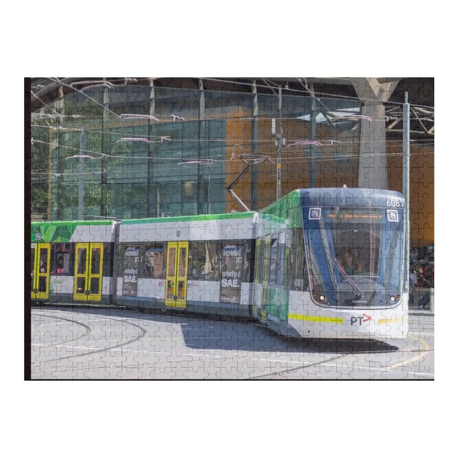 

Мельбурнский трамвай, головоломка с именем, деревянная игрушка, индивидуальное имя, детская игрушка, настраиваемый детский подарок, головоломка с произведениями искусства