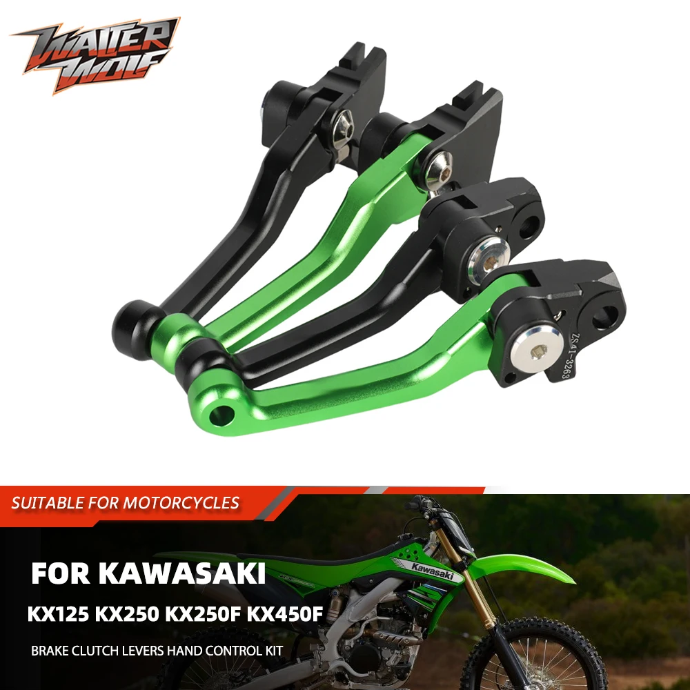 

Мотоциклетные рычаги тормоза и сцепления, комплект ручного управления, рукоятки для Kawasaki KX125 KX250 KX250F KX450F KX 125 250 /F 450F
