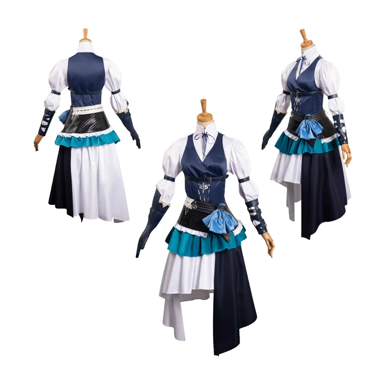 16 Jill Warrick Cosplay Costume Game Female Final Cos Fantasy Vest Dress For Adult Girl Disguise Clothes Halloween Party Suit