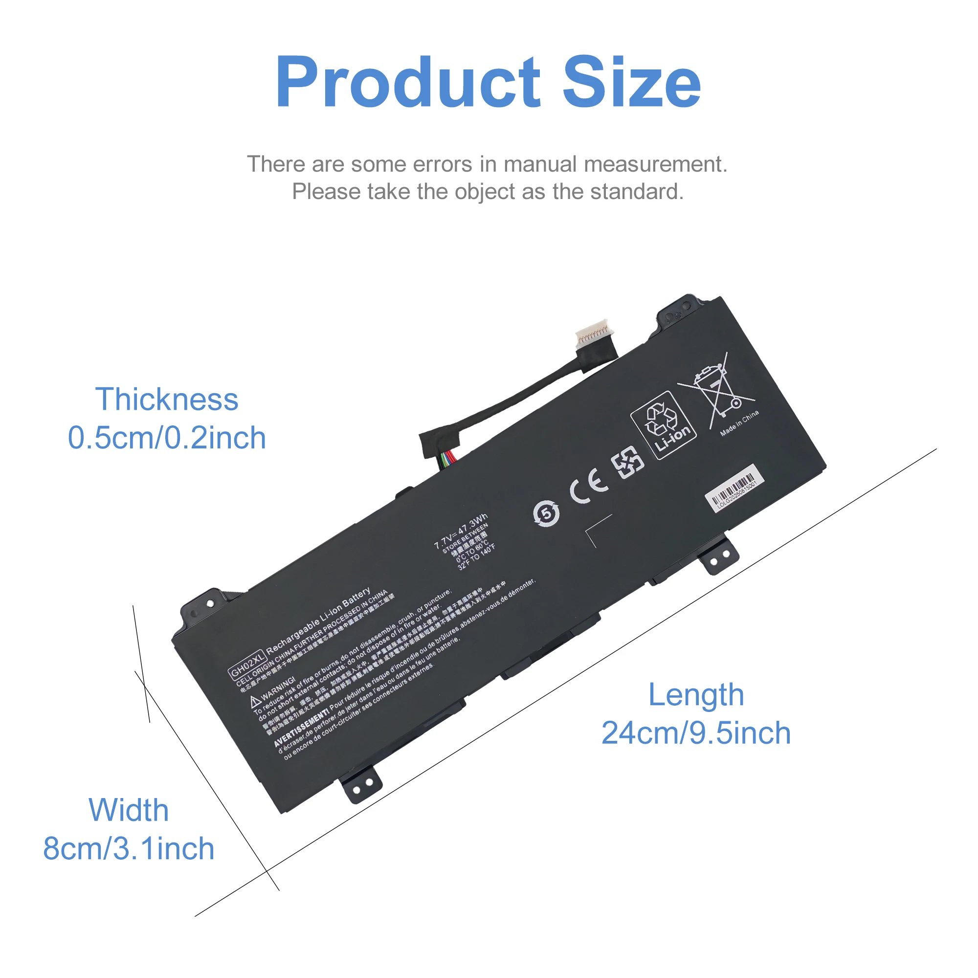 GH02XL HSTNN-DB9M IB9C OB1Y UB7V Laptop Battery For HP Chromebook 14A-NA0052ND,CA0000NF,G8 G9EE L75783-006 L75253-1C1 TPN-Q232
