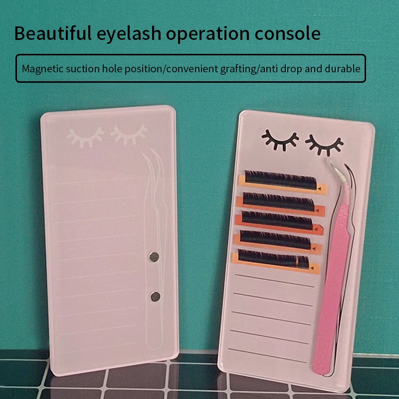 Glue Pallet Acrylic Board for Lashes False Eyelashes Pad Lash Tools Make Private Label Eyelash Holder Eyelash Extension Storage