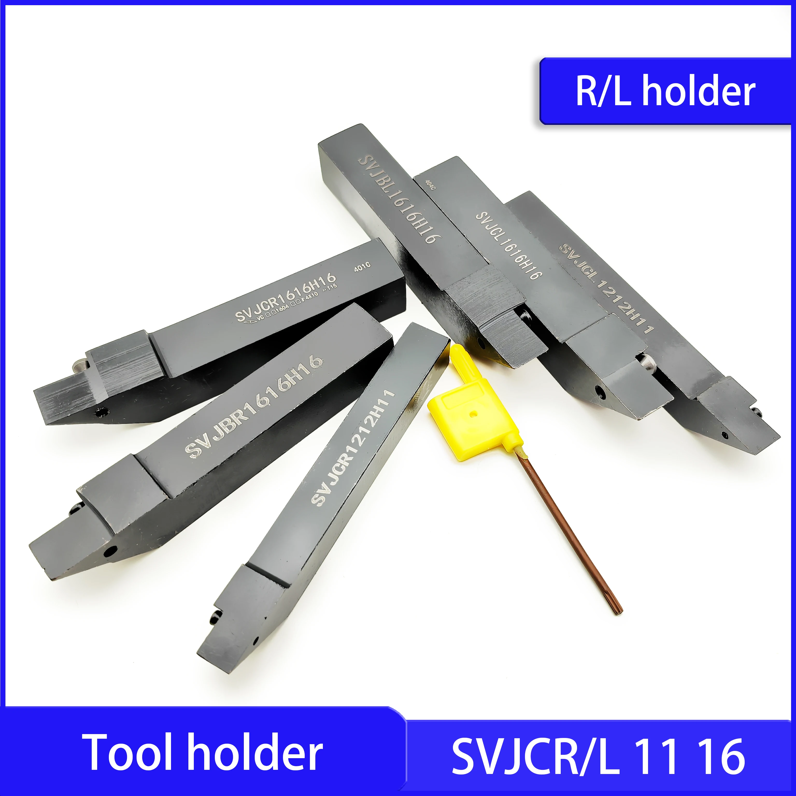 Portautensili CNC SVJCR SVJCL11 per VCMT1103 VCGT1103 Utensile SVJCR16 SVJCL utilizza VCMT1604 VCGT1604 VCGW1604 utensile da tornio SVJBR