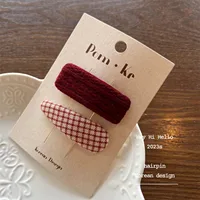 2024 Winter Cute Knitted Flower Hairpins Women Girls Hair Clips Pin Barrettes Accessories Hairgrips Headdress Headwear Ornaments 4
