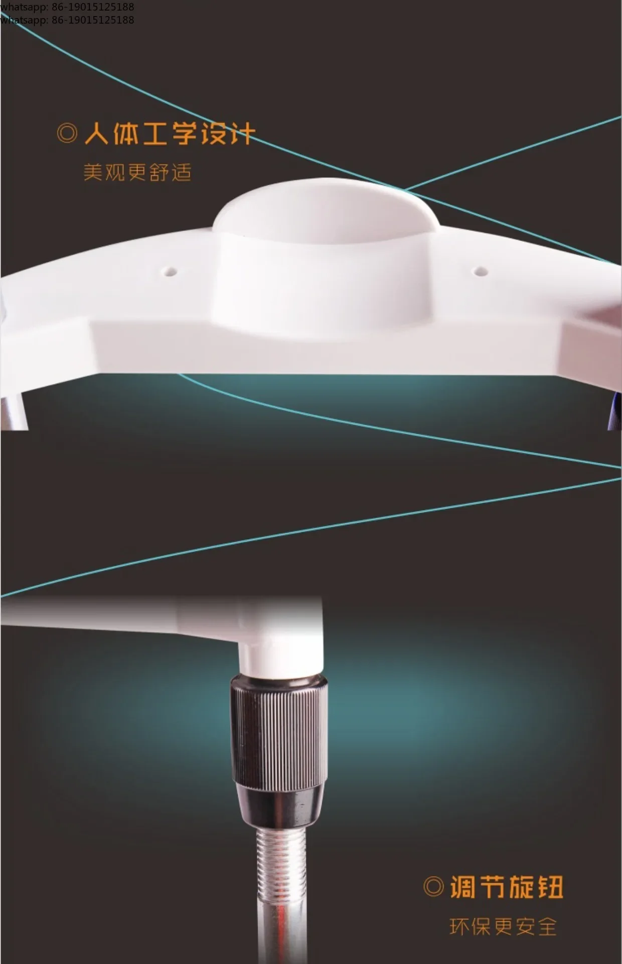 Chin Support Experimental Lift Table Ophthalmic Equipment Fixed Bracket Clip-On Linear Training Instrument Forehead Support