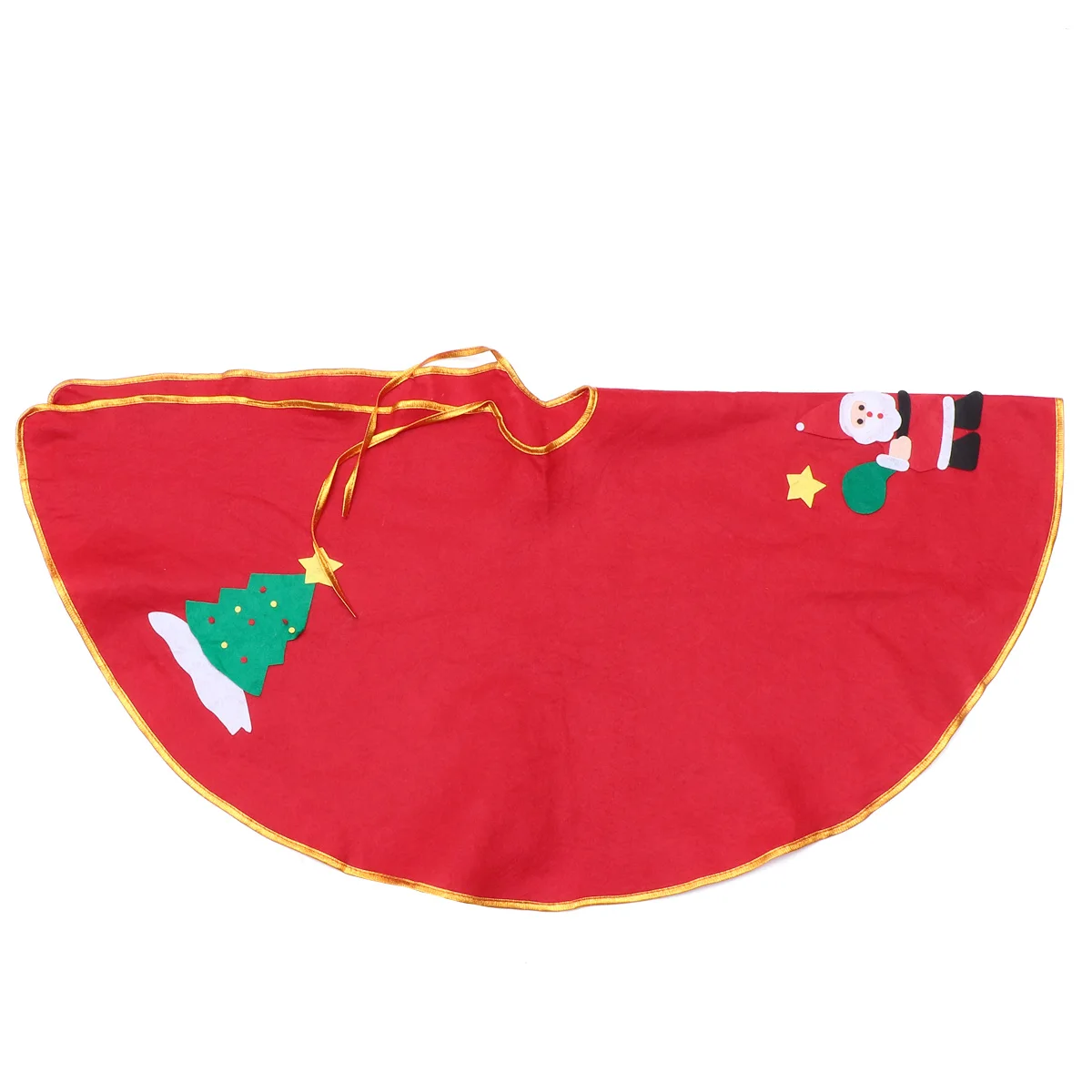 

1PC 90cm Christmas Tree Apron Festive Christmas Tree Skirt Xmas Tree Base Wrap Christmas Party Decoration (Random Style)