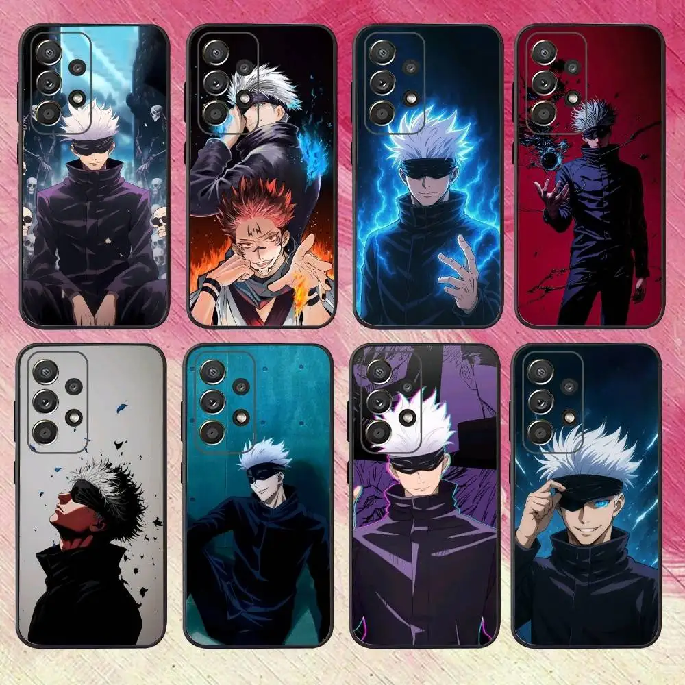 

Jujusu-Kaisen Gojo Satoru Phone Case For Samsung S25,S24,S21,S22,S23,S30,Ultra,S20,Plus,Fe,Lite,Note,10,9,5G Black Cover