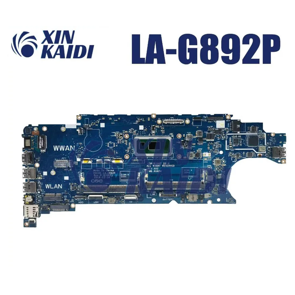 

Laptop Mainboard For DELL Latitude LA-G892P 5400 CN-05T75M CN-06RVRC 06RVRC Notebook Motherboard I7 8th Gen CPU Systemboard