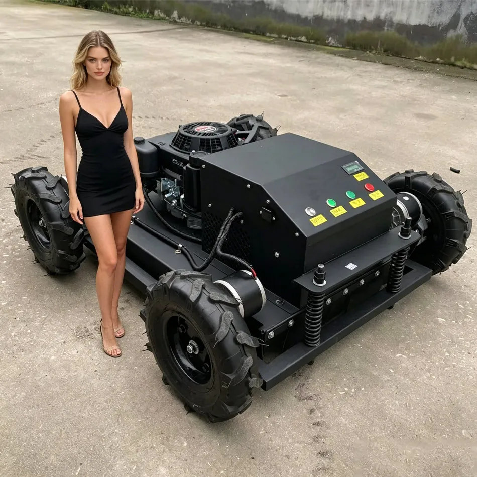 

Customized Remote Control Lawn Mower,Strong 60° climbing ability, long battery life, and powerful performance lawn mower