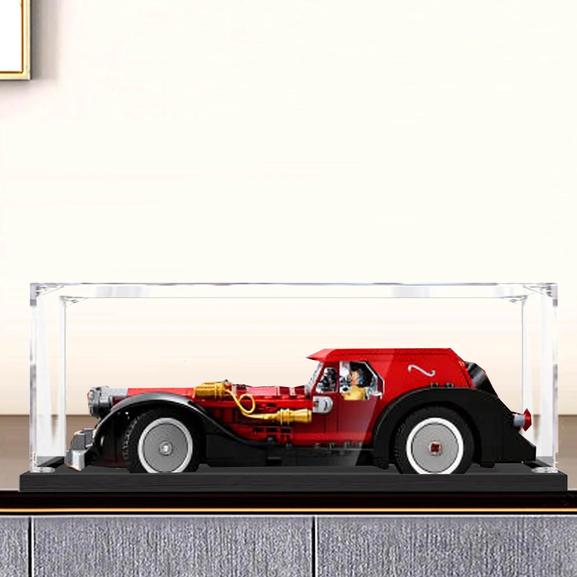 

Акриловый чехол, совместимый с роскошным автомобильным набором Lego 43277, пылезащитной коробкой, прозрачной витриной (только коробка для дисплея)