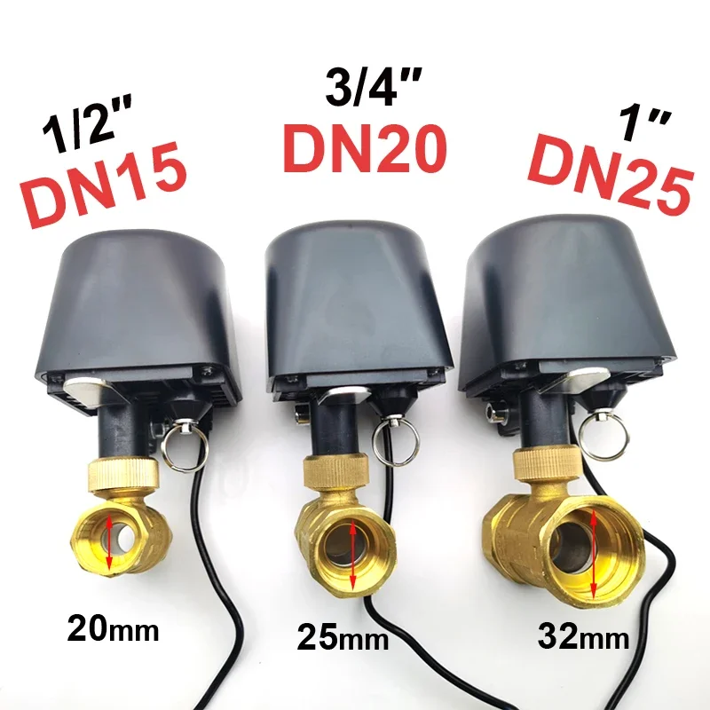 Tuya WiFi or Zigbee Water Valve Shutoff Ball Valve Timer Garden Smart Faucet Controller SmartLife Support Alexa Google Assistant