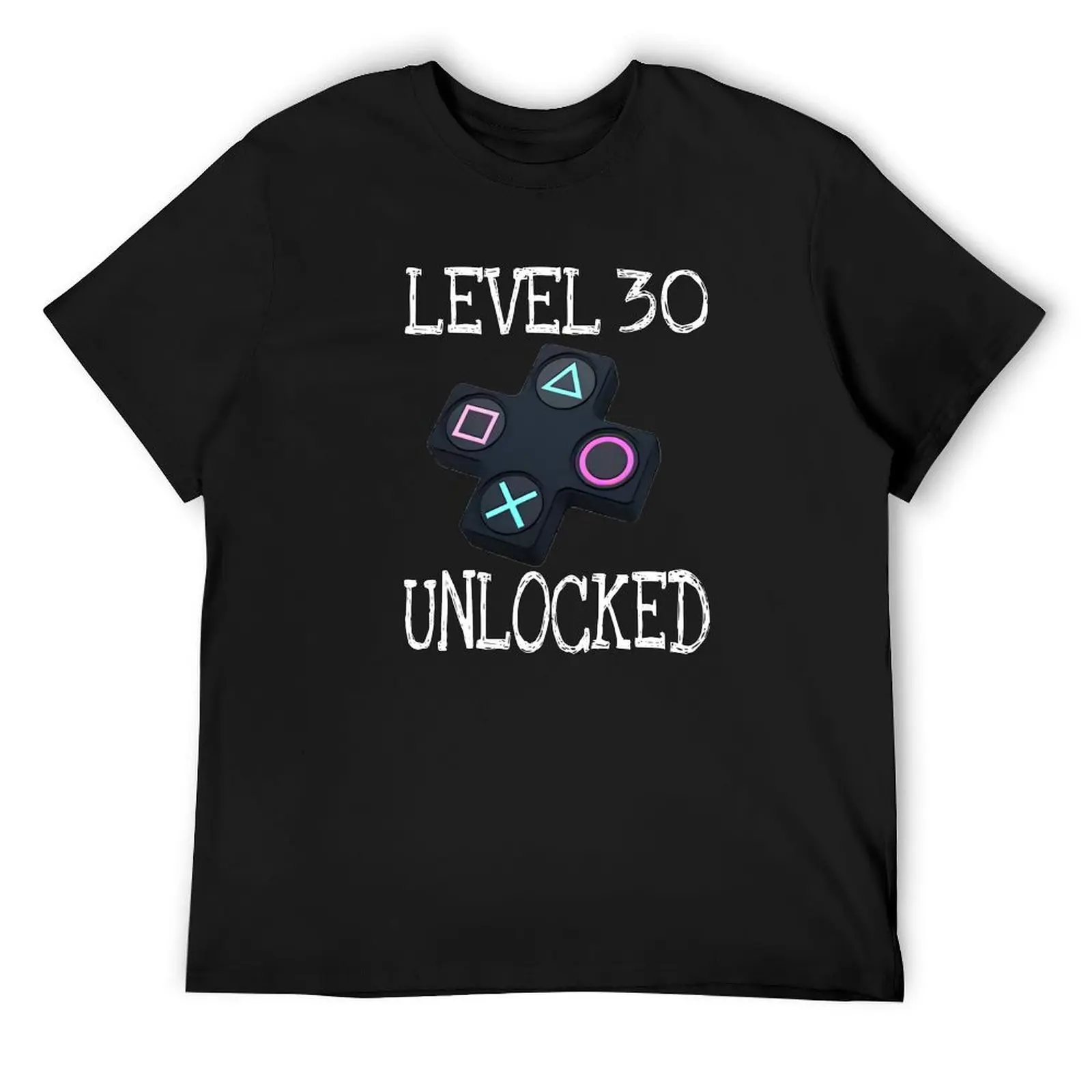 

Level 30 Unlocked birthday game 30th funny video gamer gift T-Shirt blacks shirts graphic tee mens champion t shirts