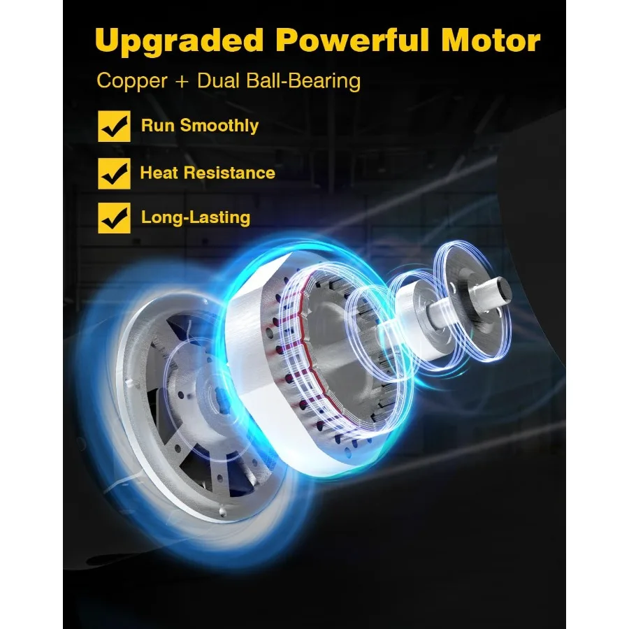 مروحة تثبيت على الحائط مقاس 20 بوصة تتأرجح 5500 CFM مراوح صناعية عالية السرعة مع 3 سرعات لورش عمل مستودع المرآب Cov #5