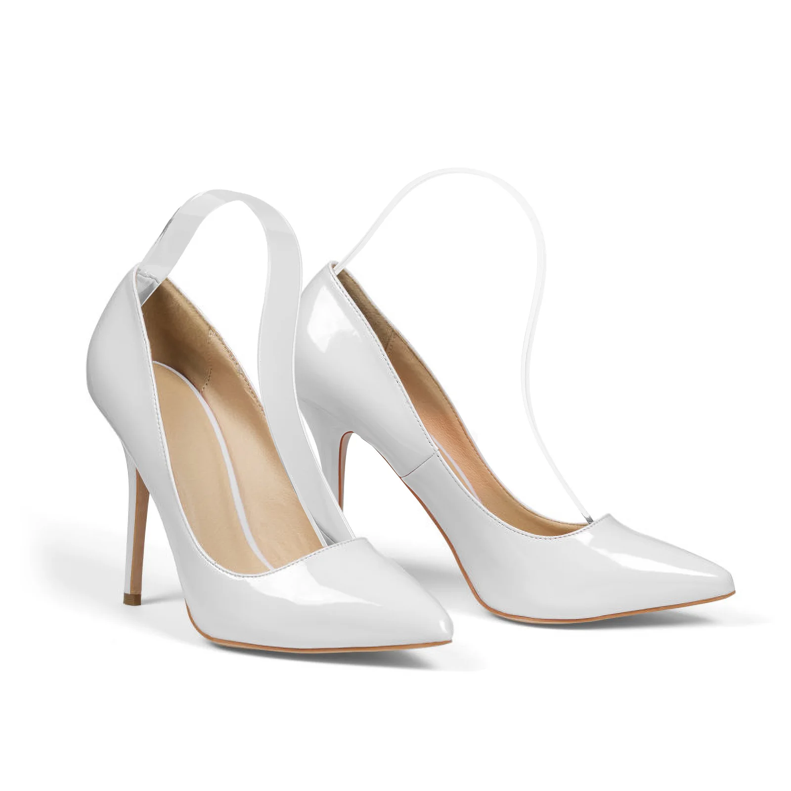 

5 Pcs Sandal Shoe Rack Transparent Shoes Stretcher Display Base Insole Support for Store Riser Tree Acrylic Frame Women's