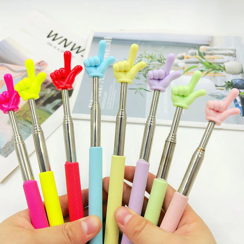 عصا تصميم إصبع تلسكوبية من الفولاذ المقاوم للصدأ مقاس 55 سم للأطفال - مثالية لإشارة توجيه القراءة في الفصول الدراسية #4