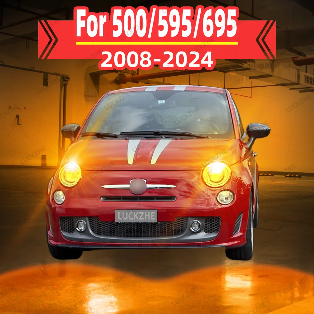 

2Pcs For ABARTH 500 595 695 2008-2015 2016 2017 2018 2019 2020 2021 2022 2023 2024 Front Rear LED Turn Signal Lamp Light Bulbs