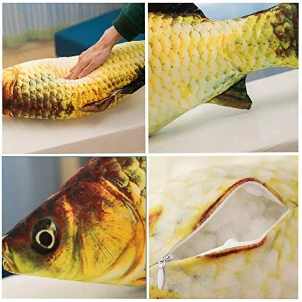 Simulation Design Fish 3D Giant Soft Material Pillow Animal Gifts - view 3