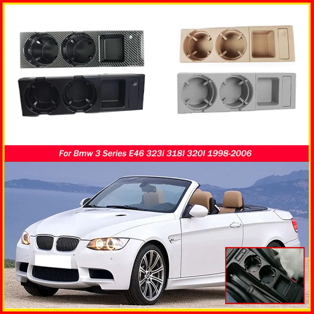

For BMW E46 3 Series 323 325 328 1998-2005 51168217953 Carbon Fiber Cup Holder