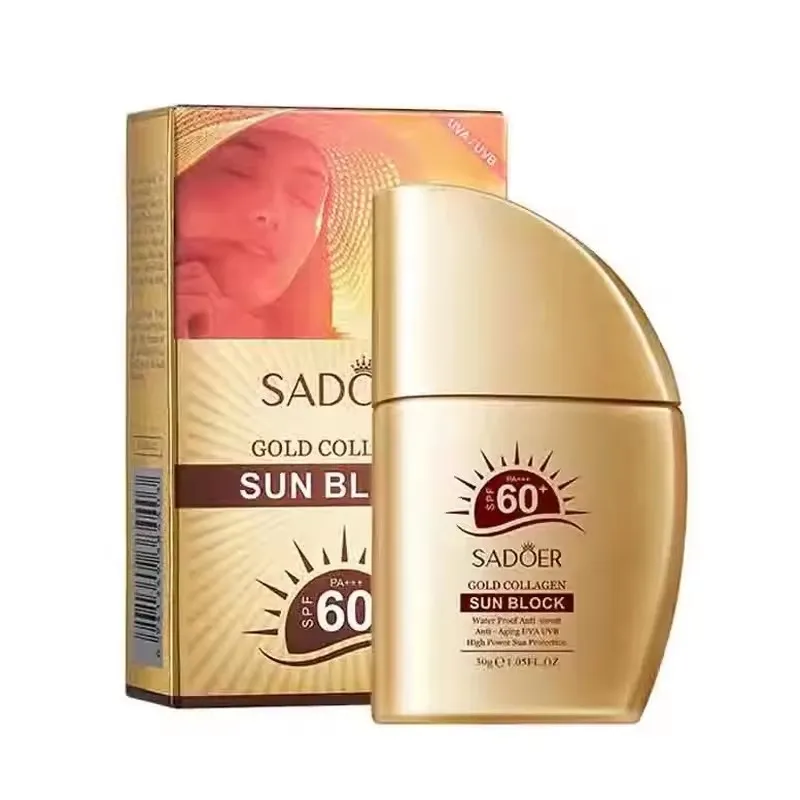 

Golden Collagen Sunscreen For Face Neak Body Protector Solar Moisturizing Sun Cream Facial Sunscreen Sets Solar Blocker