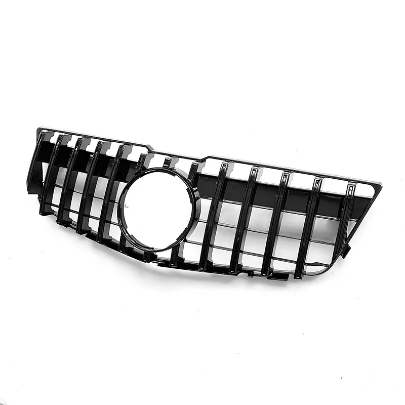 For Mercedes Benz GLK X204 GT 2008-2012 GLK350 GLK300 GLK280 Front Grille Grill Silver/Black Upper Bumper Hood Mesh