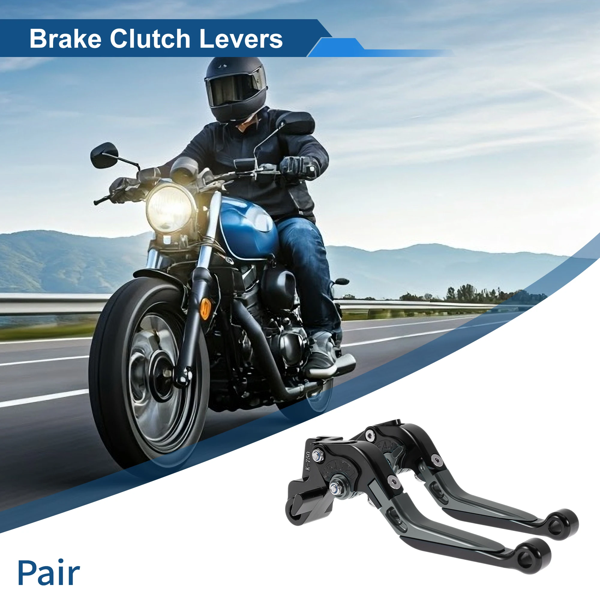 

Motoforti Short Long Brake Clutch Levers for Kawasaki NINJA650R 2009-2016 Black Titanium